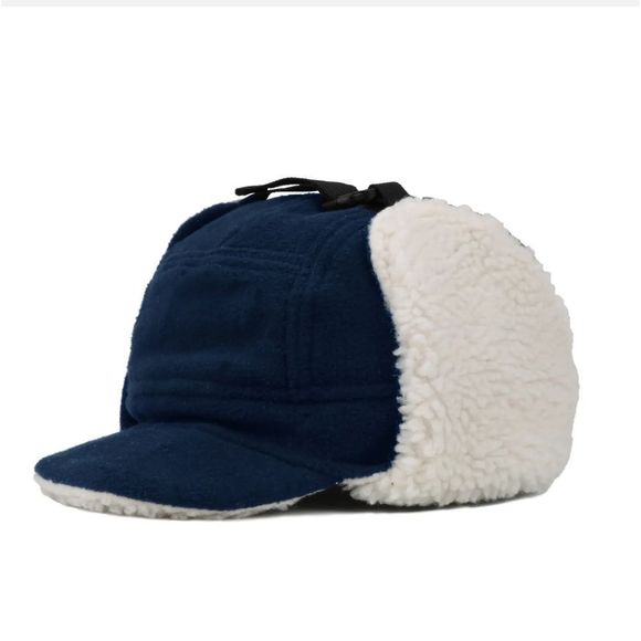 Cold Winter Trapper Hunting Hat with Visor Windproof Warm Russian Earflap Caps - Picture 2 of 3